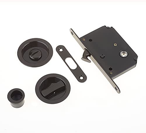 Sliding Door Bathroom Mortice Lock - Dark Bronze