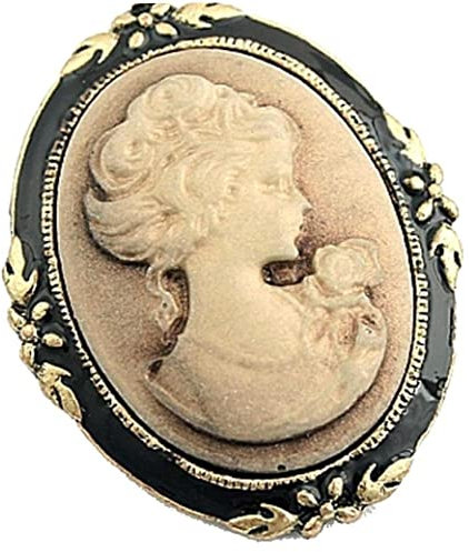 PiniceCore Vintage Dame Brosche Lady Queen's Head Brosche Persönlichkeit Schönheit Kopf Brosche Mantel Kleid Tücher Dekorative Ornamente Schmuck