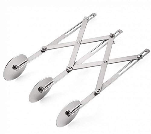 Tagliapasta, Tagliapasta espandibile in Acciaio Inossidabile, Rotella Taglia Ravioli/Rotella tagliapizza, per Brownie Cutter, Macchina per Pasta, Taglia Pasta-3