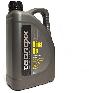 Tecnoxx – Nettoyant de jantes et pneus alcalin pour voitures Sans frottement Emballage de 5 L, Rims Up 5L
