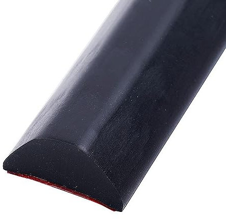 ElicNa 78 Zoll Zusammenklappbare Duschtürdichtung Aus Silikon Duschschwelle Wassersperre for Dusch Boden Wasserstopper (Color : Schwarz, Size : 9m/354 inch)