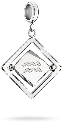 LIEBESKIND BERLIN Charms Collection Charms-Anhänger aus Edelstahl in Silber – Personalisiere Dein Schmuckstück - Geschenkidee