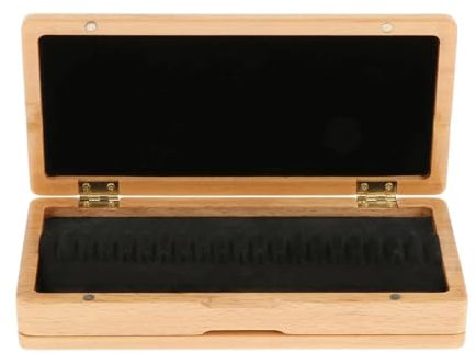 XIUsheUA Oboe Schilfkasten Oboenrohretui aus Massivholz for Fagott und Oboe, Aufbewahrungsbox for 40 Rohrblätter