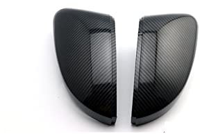 Rückspiegelkappe Für VW Seitenspiegelabdeckung Für Golf 7,5 Für MK7 7 Für GTD R Für GTI 6 Carbon Look Spiegelkappen(Carbon Fiber Look -4)