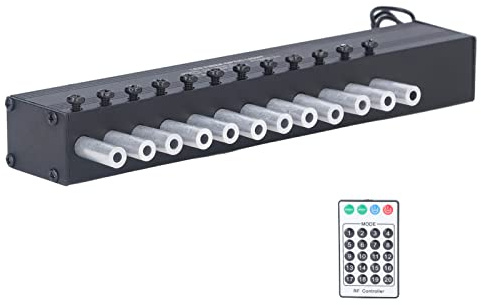 LED-Meteor-Glasfaserleuchte, Aluminiumgehäuse, Weißes Licht, App und Fernbedienung, 12 Löcher