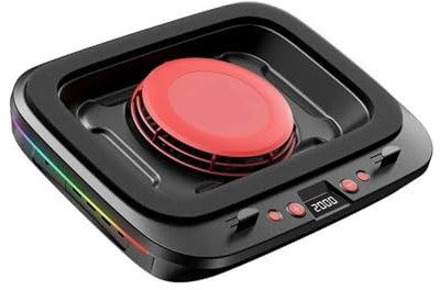 JKELPV Fuerte Soporte de refrigeración por Viento, Base de Soporte, Potente Ventilador, Juego de presión, refrigerador del radiador para Ordenador portátil Enfriador para computadora portátil