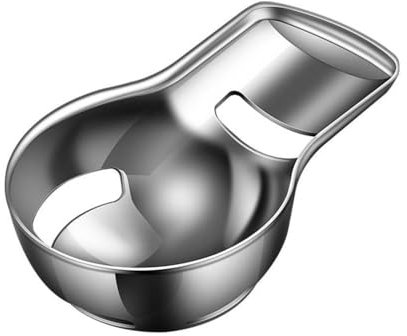 Eiertrenner, 1 Stuck Edelstahl Eidotter-Trenner, Eiweiß Trenner mit segmentiertem und verbreitertem Griff für Eier, zum Backen in der Küche, zum Kochen und Kuchen
