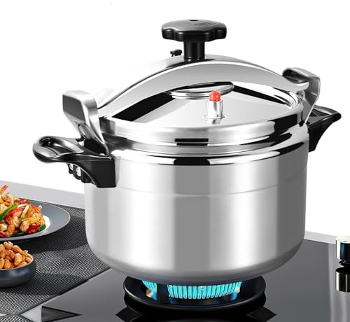 Pressure Cookers 3L/7L, Professional Aluminum Pressure Cookers Secure Locking Lid System Dual Handle Pressure-Cooker for Everyday Use in Your Kitchen Multicooker Fast Cooking (3 L)