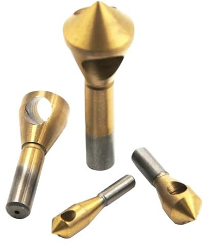4pcs Set Of Countersink Drill Bits Deburring Tools For Quick And Easy Chamfering In Metal And Wood Internal Chip Removal