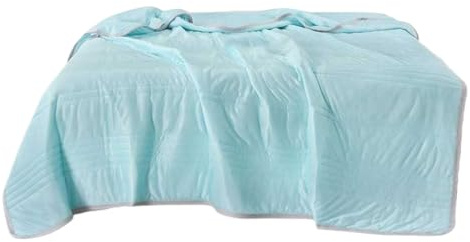 Couverture rafraîchissante, couette d'été, design anti-transpirant, tissu doux et respirant, léger et pliable pour dortoir, canapé, bébé, camping, voiture, chambre, extérieur, pique-nique, hôpital