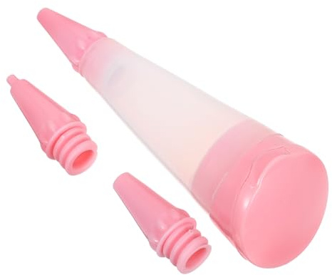 GRIRIW Penna per Decorare Torte in Silicone Resistente Temperature Estreme con Punte Sostitutive per Scrivere e Disegnare con Cioccolato Marmellata e Crema Strumenti Precisi per