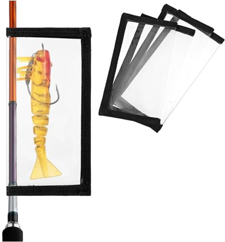 Jkioump 4pcs Angelhaken Abdeckungen, 18x10cm, Klare Köderverpackung Umhüllung, Angelköder Köderschutz Angelzubehör, Für Angler Aufbewahrung Angelhaken Und Ködern