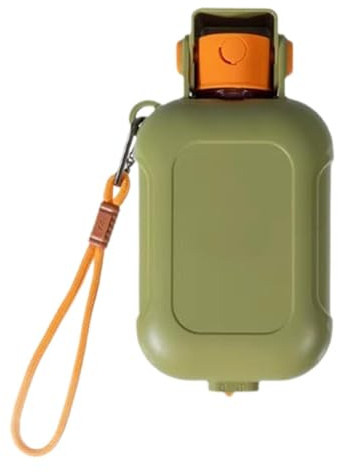 Botella de Agua Portátil Canina 460 ml Contenedor de Comida | Dispensador de Agua Antiderrames para Perros Viajeros Para cachorro, gato, alimentación, paseo, coche, exterior, playa