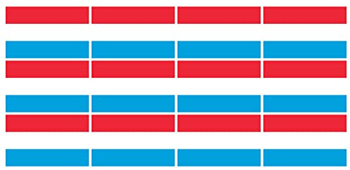 INDIGOS UG - Mini Aufkleber Set - Pack glatt - 50x31mm - selbstklebender Sticker - Luxemburg - Flagge - Banner - Standarte fürs Auto, Büro, zu Hause und die Schule - 12 Stück - für Auto, Laptop
