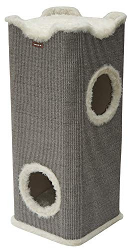 nanook Kratztonne Kratzbaum Amigo, XXL Höhe 100 cm, robust und stabil - grau