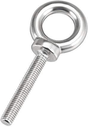 Sourcingmap Lifting Eye Bolt M8 x 50mm Male Thread 304 Stainless Steel for Hanging, Pack of 2