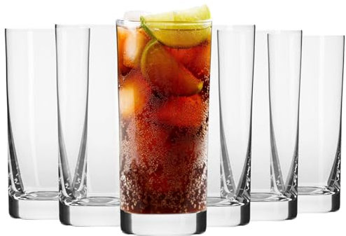 Krosno Vasos de Agua Jugo | Conjunto de 6 Piezas | 350 ML | Colección Blended | Perfectos para Uso en Casa, Restaurante y en Fiestas | Apto para Lavavajillas