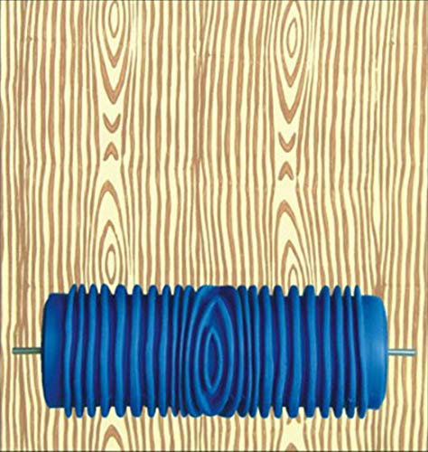 BUUEERR 5 Pattern Paint Roller Brush Sleeve Texture Stencil Wall Decor DIY Tools Decorative Texture Roller (5C96323)