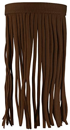 York Fliegenfransen mit Klettverschluss Classic Fliegenstirnband Fliegenschutz (Full, braun)