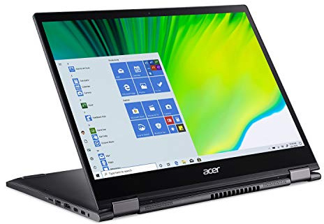 Acer Spin 5 Convertible Laptop, 13.5 2256 x 1504 IPS Touch | 10th Gen Intel Core i5-1035G4 | 8GB LPDDR4 | 256GB NVMe SSD | WiFi 6 | Backlit KB | FPR | Active Stylus | Windows 10 Pro | SP513-54N-58XD