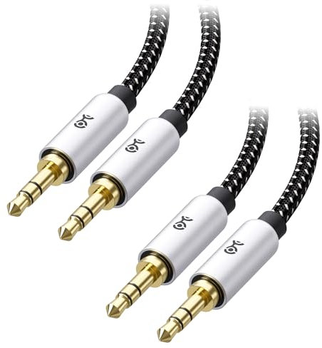 Cable Matters 2er-Pack 3,5mm Audio Kabel 1,8 m, (3,5 mm Aux Kabel/klinkenkabel 3,5mm, Kopfhörerkabel, aux kabel auto, AudioKabel 3,5 mm Stecker zu Stecker, klinkenstecker) - 1,8 Meter