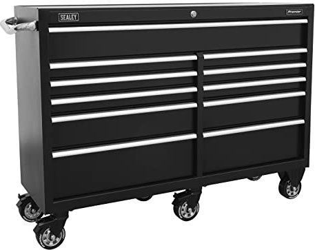 Sealey Rollcab/Tool Chest on Wheels 11 Drawer 1430mm Extra-Wide Heavy-Duty Rollcab - PTB143011