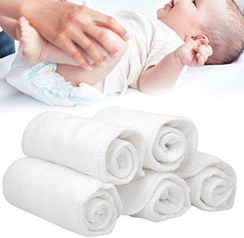 Inserti per fodera per neonati, fodere per pannolini di stoffa lavabili super assorbenti in tessuto riutilizzabile, pannolini a 3 strati per bambini Neonato(35