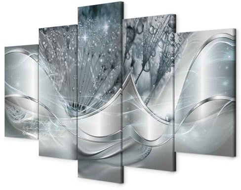 murando - Akustikbild 225x112 cm Bilder mit Akustikschaumstoff Hochleistungsschallabsorber Schallschutz Leinwandbild XXL 5 tlg Wandbild a-C-0087-b-o