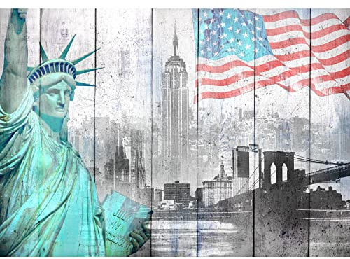 Runa Art Papel tapiz fotográfico New York USA 352 x 250 cm Lana Fondo De Pantalla XXL Moderna Decoración De Pared Sala Cuarto Oficina Salón Colorato 9252011a