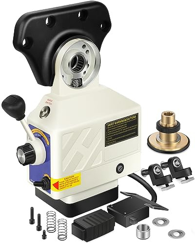 GCCSJ Power Feed X-Axis for Milling Machine 450 in-lb Torque | 0-200RPM Table Milling Machine Power Feed 110V, for Bridgeport and Some Knee Type Mills with a 5/8 Diameter Shaft on the End