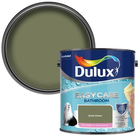Dulux Easycare bathroom Soft Sheen Paint - Guild Green - 2.5L