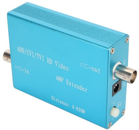 Amplificador de Señal de Vídeo HD, Amplificador de Señal de Vídeo de Alta Definición AHD CVI TVI, Distancia de Transmisión Larga de 2624,7 Pies, Plug and Play