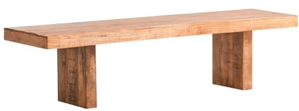 Woodkings Sitzbank Country | Massive Holzbank 170x45x45 cm | rustikales Landhausdesign für Esszimmer | Platzsparendes Küchenmöbel