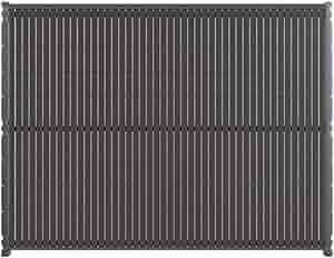DECKLINEA Kit Occultation Bois Composite - Gris Anthracite - Hauteur : 193 cm - AKIDO - Lattes Pleines Résistantes - Montage Facile - Haute Resistance - 3 Couleurs Disponibles