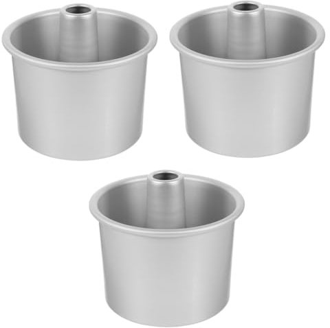 Alipis 3 Set Di Per Dolci Da Forno Teglie Rotonde Per Dolci Fondo Rimovibile Lega Di Alluminio Antiaderente Per Chiffon