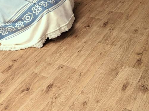 PVC Bodenbelag Vinylboden in realistischer Landhausdielen Art, Zuschnitt (4m breit / 25m lang)