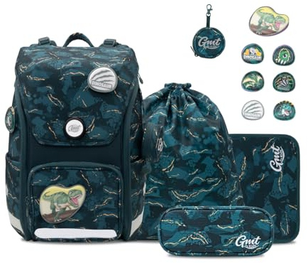 GMT for Kids Schulrucksack 23L Schultasche Jungen Mädchen Schulranzen für 1-4. Klasse
