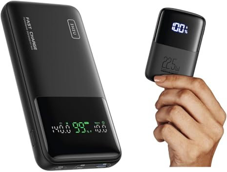 INIU Power Bank, 27000mAh 140W Bateria Externa Carga Rapida, Bateria Portatil PD3.1 Powerbank USB & Power Bank, Mini 10000mAh 22.5W Bateria Externa Carga Rapida, USB C PD3.0 QC4.0