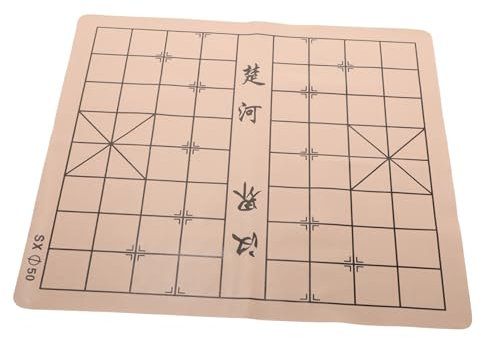 CIYODO Faltbares Schachbrett Einfaches Schachspielbrett Schachzubehör Schachspielzubehör Aus Flusen Und Leder Praktisches Design Für Schachfiguren Leicht Zu Tragen Und Zusammenklappen LAN