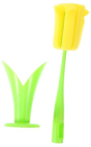 Cabilock Household Sponge Bottle Brush for Cleaning Mugs Cups and Water Bottles Handle Gentle Reusable Kitchen Tool