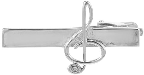 OATIPHO Clip De Corbata Para Hombre Diseño Musical Creativo Clip De Barra Para Traje De Negocios Accesorio Elegante Para Boda Y Eventos 1.77X0.90 Pulgadas