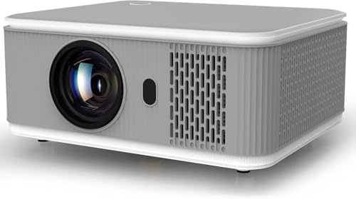 Putbecy Retroprojecteur 4K 1920 * 1080P Videoprojecteur Ultra Courte Focale Projecteur Video Rotatif à 360° Retroprojecteur Anroid WiFi 6 BT 5.4 Compatible HDMI/USB/Smartphone/TV