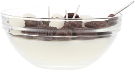 HOLIDYOYO Aromatherapy Cereal Candle Bowl Creative Decor Unique Candle for Kitchen Photo Props Burning Soy Wax Present for Friends Coworkers Special Occasions