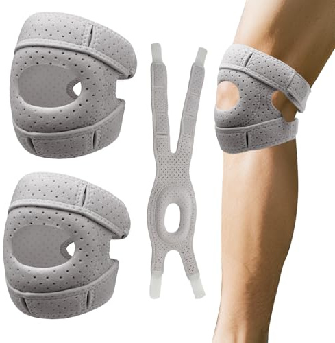 MeiKYing Bandage Knie Kniebandage Männer Damen, Pain Relief Knee Braces, 2025 Neue Kniebandage zur ​​Belastungsreduktion,Verstellbare Knieunterstützung,Atmungsaktive Knie Schiene​​