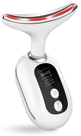 2026 New Face Massager，Portable Skin Tightening Beauty Toning Device，with 45 ± 5°C Heat and 4 Massage Modes for SkinTightening & Neck Lifting EMS Massage Face Firming for Women Facial Massager (White)