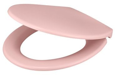 GoodHome Abattant WC Diani rose en duroplast avec frein de chute