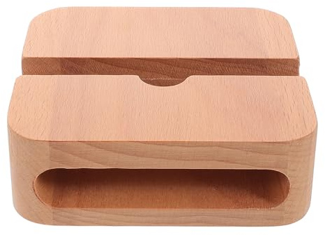 SECFOU Supporto Amplificatore in Legno per Smartphone Portatile Miglioramento Audio Naturale senza Batterie Design Compatto e Sicuro per Uso Desktop e Visione Ottimale