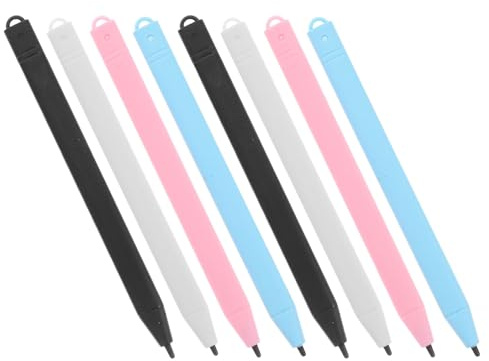 MUELODSIC Stylets Universels pour Tablette D’écriture LCD – Lot de 8 Pièces – Stylet de Remplacement pour Écran Tactile, Stylo pour Tablette Graphique, Accessoire Électronique