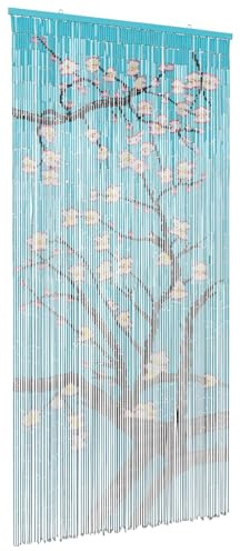 vidaXL Insektentürvorhang Mehrfarbig 200 x 100 cm Bambus