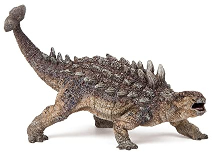 Papo - Figurine Dinosaure Ankylosaure Réaliste - 3 Ans + - Collection Crétacé - Jeu Éducatif Dinosaure Cuirassé - Idée Cadeau Jouet Fille Garçon - 13.8 Cm X 6.8 Cm X 8.2 Cm